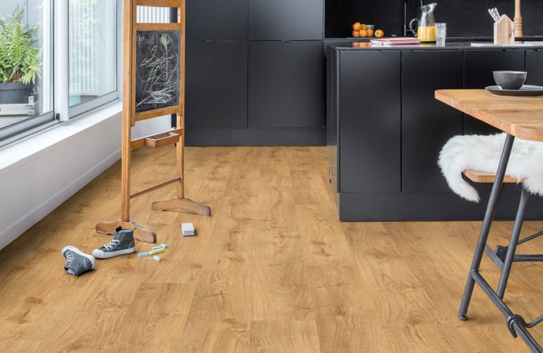 Parquet Vinyle Clipsable Chêne Automne Miel