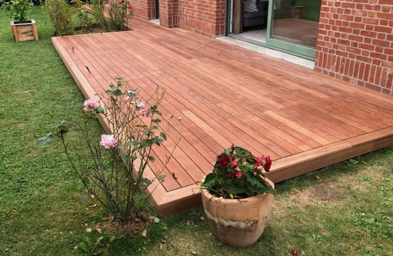 Terrasse softline en merbau - Nieppe