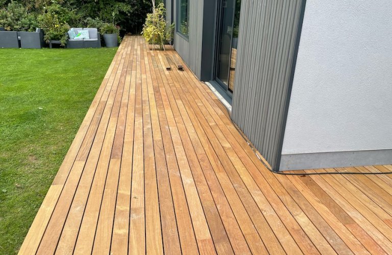 Terrasse softline ipe à Nomain