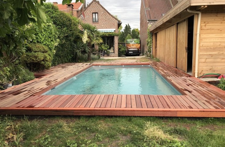 Terrasse Softline Padouck à Valenciennes