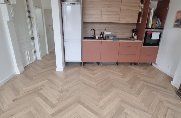 Parquet contrecollé DUNE baton rompu à Lille