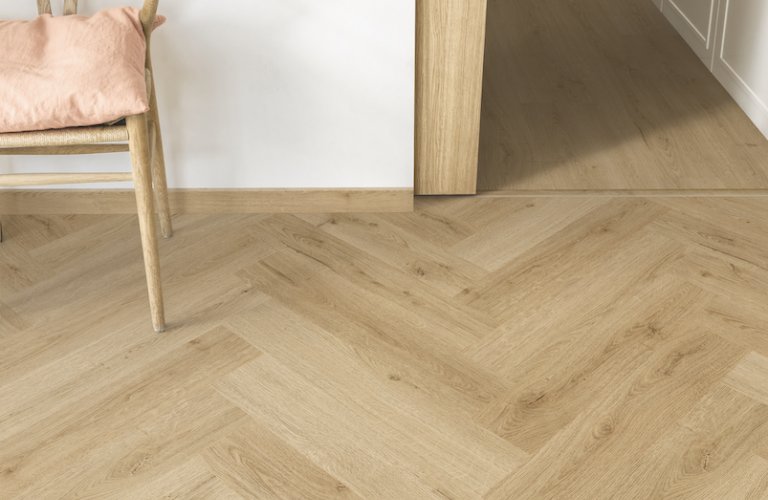 Parquet Vinyle Clipsable Beige Ramageux