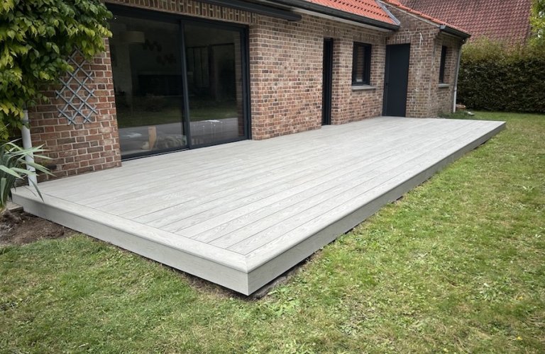 TERRASSE RESINE MINERALE - GRAIN FIN CHENE FUME - BACHY