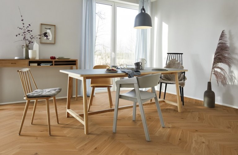 Contrecollés Point de Hongrie Chêne Animoso Brossé Huilé 138mm