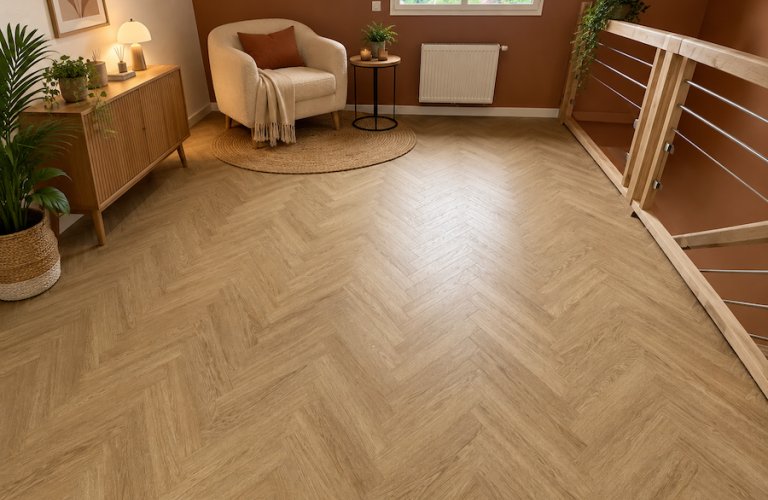 STRATIFIÉ CHÂTEAU CHÊNE CHARME LIGHT NATURAL – A L'ÉTAGE